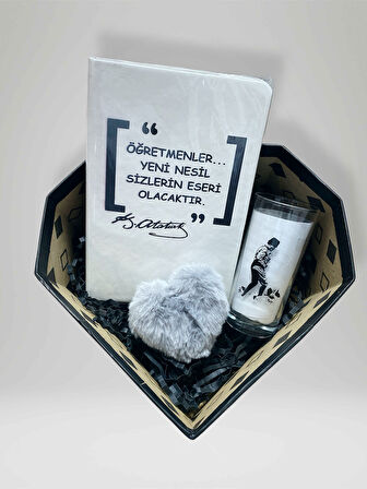 ÖĞRETMENLER GÜNÜ Temalı Konsept Kutu Hediye Kutusu  (KOD:16)