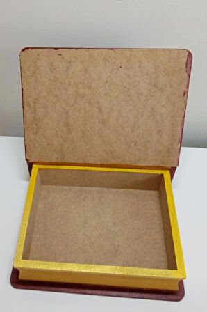 Ev Hediyesi Ofis Hediyesi Arkadaşa Doğum Günü Hediyesi Kitap Temalı Ahşap Çok Amaçlı Saklama Kutusu