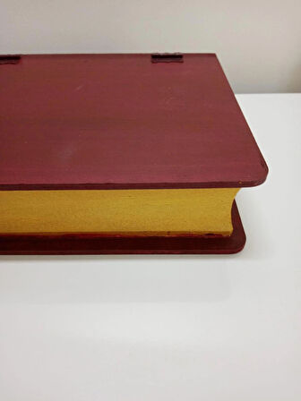 Ev Hediyesi Ofis Hediyesi Arkadaşa Doğum Günü Hediyesi Kitap Temalı Ahşap Çok Amaçlı Saklama Kutusu