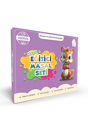 3-6 Yaş Eğitici Masal Seti (10adet)