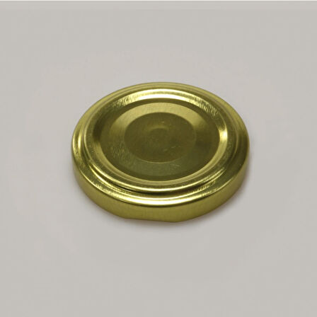 Metal 48 mm Gold Cam Kavanoz Kapak 10 adet