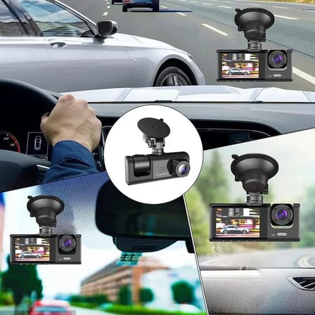 Araç Araba Kamerasi Black Box Traffic Recorder  3 Kameralı (K0)