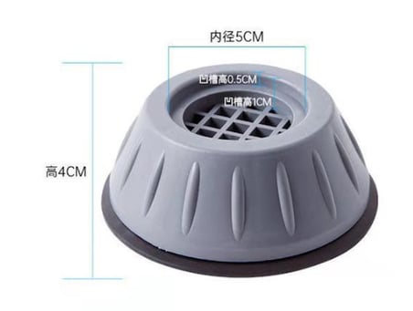 Çamaşır Makinesi Titreşim Engelleyici Stoper GRİ 4 lü Set (K0)