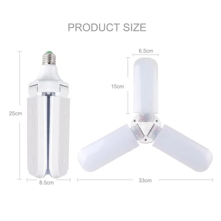 Sunlife Beyaz Işık 3 Pervaneli 45 Watt Tasarruflu (K0)