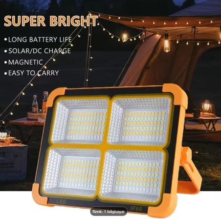 ProKAMA Ledli Solar Projektör 100W BK-100W (K0)
