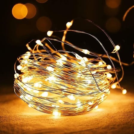 Sarı Peri LED Flaşlı Işık - 3 Metre Dekoratif Oda ve Organizasyon Aydınlatması (K0)