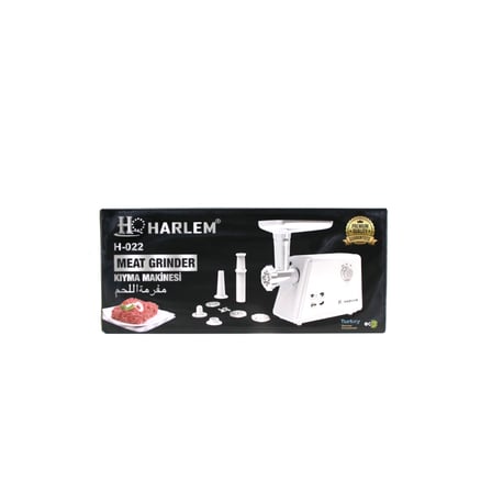HARLEM GURME H-020-022 BEYAZ ELEKTRİKLİ ET KIYMA MAKİNESİ 2200W (K0)
