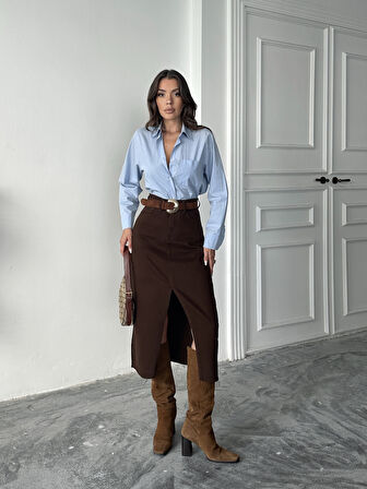 ETEK UCU KESİK ÖN YIRTMAÇ KETEN ETEK