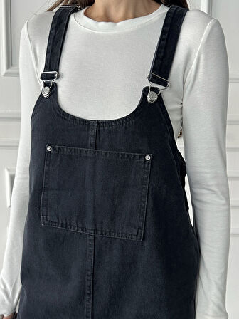 KADIN SİYAH BAHÇEVAN ELBİSE 