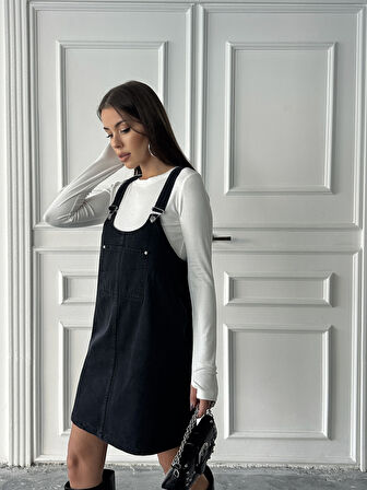 KADIN SİYAH BAHÇEVAN ELBİSE 