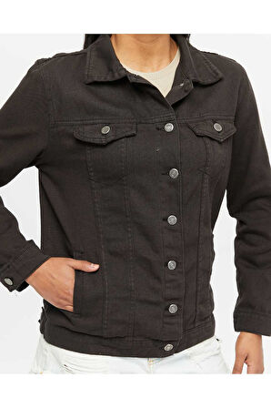 KADIN FÜME BOYFRİEND UZUN KETEN CEKET