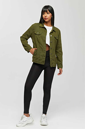 KADIN FÜME BOYFRİEND UZUN KETEN CEKET