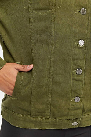 KADIN  BOYFRİEND UZUN KETEN CEKET