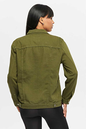 KADIN FÜME BOYFRİEND UZUN KETEN CEKET