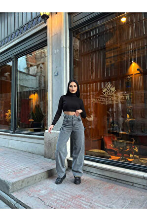 Ti̇ntli̇ Yan Tokali  Baggy  Kot  Jeans Pantolon