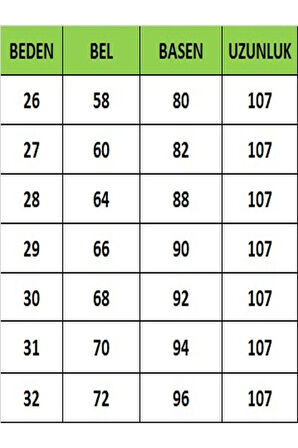 KADIN YÜKSEK BEL BUZ KAR İSPANYOL PAÇA KOT PANTOLON