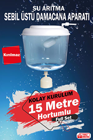 Altus AL 1128 Uyumlu Sebil Üstü Aparatı Kırılmaz,Hazneli (15 Metre Hortumlu)