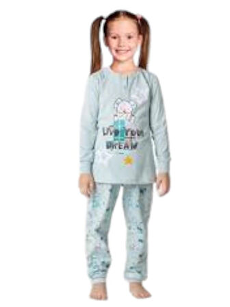 Doremi Kız Çocuk Pijama Takımı yeşil