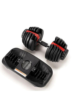 Ayarlanabilir Dambıl  Ve Stand Seti 2 x 24 Kg Ayarlanabilir  Mekanizmalı Dambıl + Dambıl Standı 