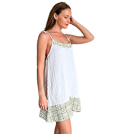 Süper Hafif %100 Pamuk 2 katlı Müslin Gecelik Gecenin Vazgeçilmezi | Nefes Alır| Gots Sertifikalı