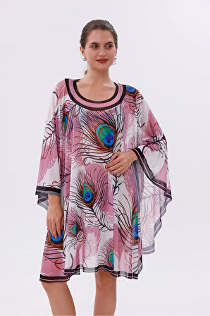 Kısa Kimono Pareo - Tesettür Pareo - Ege Model 180x135 Cm
