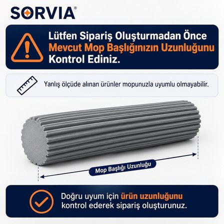 Kendinden Sıkmalı El Mopu (Kısa 20cm) Kelebek Mop Yedek Süngeri 20 cm Yedek Mop Başlığı Yumuşak