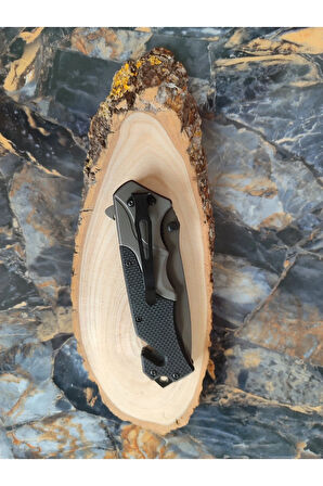 Antrasit Metal Kabzeli Çakı – 21,5 cm