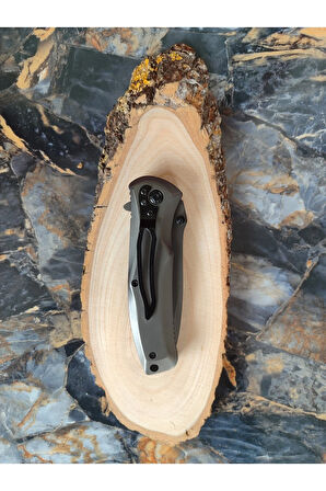 Çakı – Antrasit Metal Kabze, İçten Kilitli, Kemer Klipsli, 20 cm