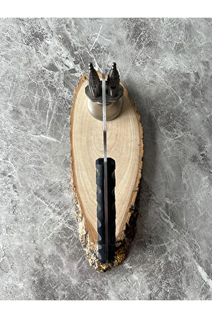 Siyah Kompakt Kabzeli Kamp Çakısı – 9,5 cm Namlu – Cam Kırma & İp Takma Özellikli