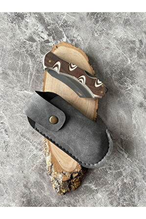 Verzalit Kabzeli Kamp Çakısı – 7,5 cm Namlu – Sırttan Kilitli – Kılıflı