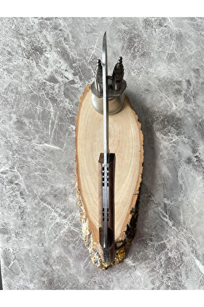 Çoban Tipi Ceviz Kabzeli Kamp Çakısı – 11 cm Namlu – Sırttan Kilitli El Yapımı