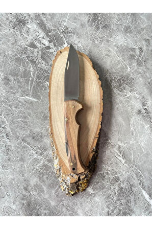 Ceviz Kabzeli Kamp Çakısı – 8,5 cm Namlu – Sırttan Kilitli – Kılıflı – El Yapımı