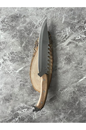 Üç Hilalli Aslan Başlı Dev Kamp & Av Bıçağı