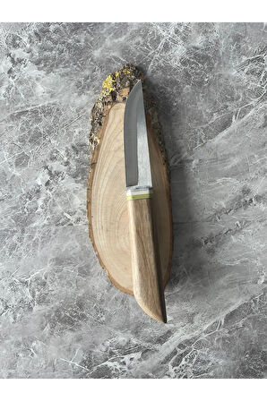 Lineer Destekli Pukko Tarzı El Yapımı Kamp & Av Bıçağı