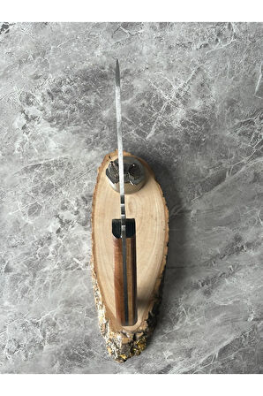 El Yapımı Ceviz Kabzeli Premium Kamp & Av Bıçağı