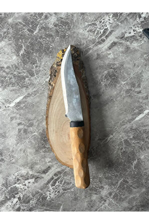 4116 Çelik Dramer Ceviz Kabzeli Premium Kamp & Av Bıçağı