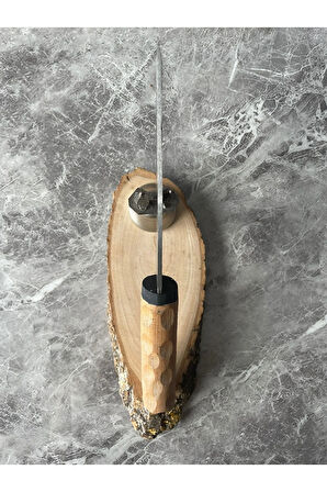 4116 Çelik Dramer Ceviz Kabzeli Premium Kamp & Av Bıçağı