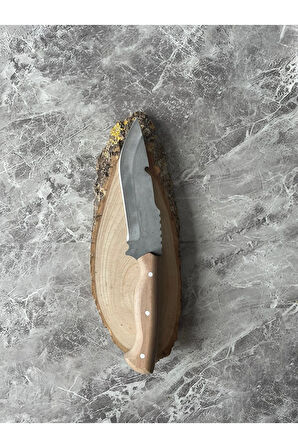 4034 Çelik Ceviz Kabzeli El Yapımı Kamp & Av Bıçağı