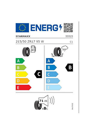 Starmaxx 215/50 R17 95w Xl Ultra Sport St760 Oto Yaz Lastiği ( Üretim Yılı: 2025 )