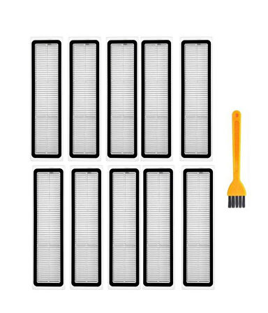 Dreame L10 Pro Uyumlu Yedek Hepa Filtre ve Temizleme Fırçası-11 Parça