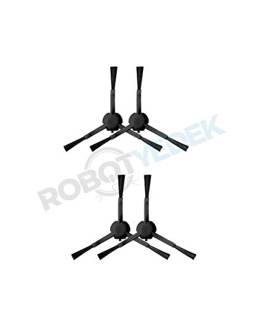 Dreame Bot L10S Pro Uyumlu Yedek Yan Fırça-4 Adet