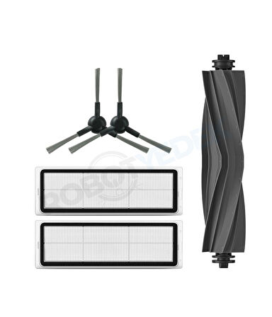  Dreame L10S Pro Gen 2 Uyumlu Yedek Mopsuz Silikon Fırça Hepa Filtre Seti-5 Parça
