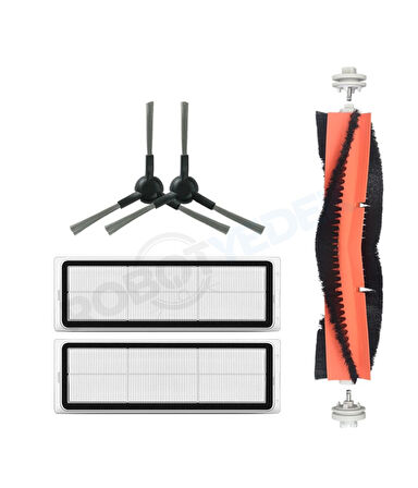 Dreame L10S Pro Gen 2 Uyumlu Yedek Mopsuz Fırça Hepa Filtre Seti-5 Parça