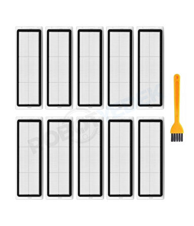 Dreame L10S Pro Gen 2 Uyumlu Yedek Hepa Filtre ve Temizleme Fırçası-11 Parça