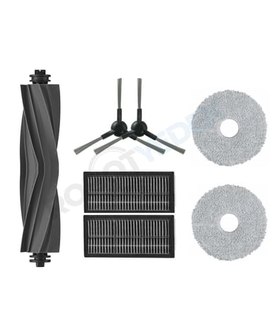 Dreame L10s Ultra Gen 2 (RLL32SE) Kauçuk Fırça Hepa Filtre Mop Seti-7 Parça