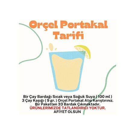 Orçel 2 Portakal + 2 Limon  Aromalı İçecek Tozu Oralet Çay 4x300gr.