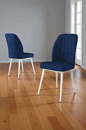 Bara Beyaz Mermer 80X132 Açılabilir Sunta Masa Yemek Odası Takımı, Mutfak Takımı 6 Adet Sandalye