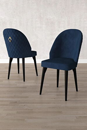 Lima Siyah Mermer Desen 80x132 MDF Açılabilir Yemek Masası Takımı 4  Sandalye