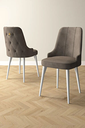 Mayer MDF Meşe Desen Açılabilir 80x132 Cm 4 Sandalyeli Mutfak Masası Takımı