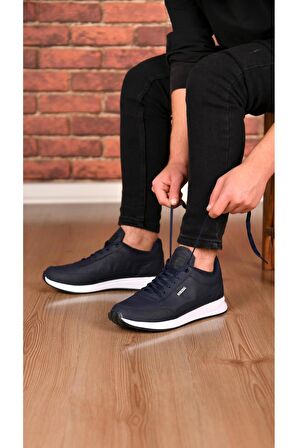 Şık Tasarım Bağcıklı Hafif Günlük Yürüyüş Rahat Taban Casual Sneaker Spor Ayakkabı